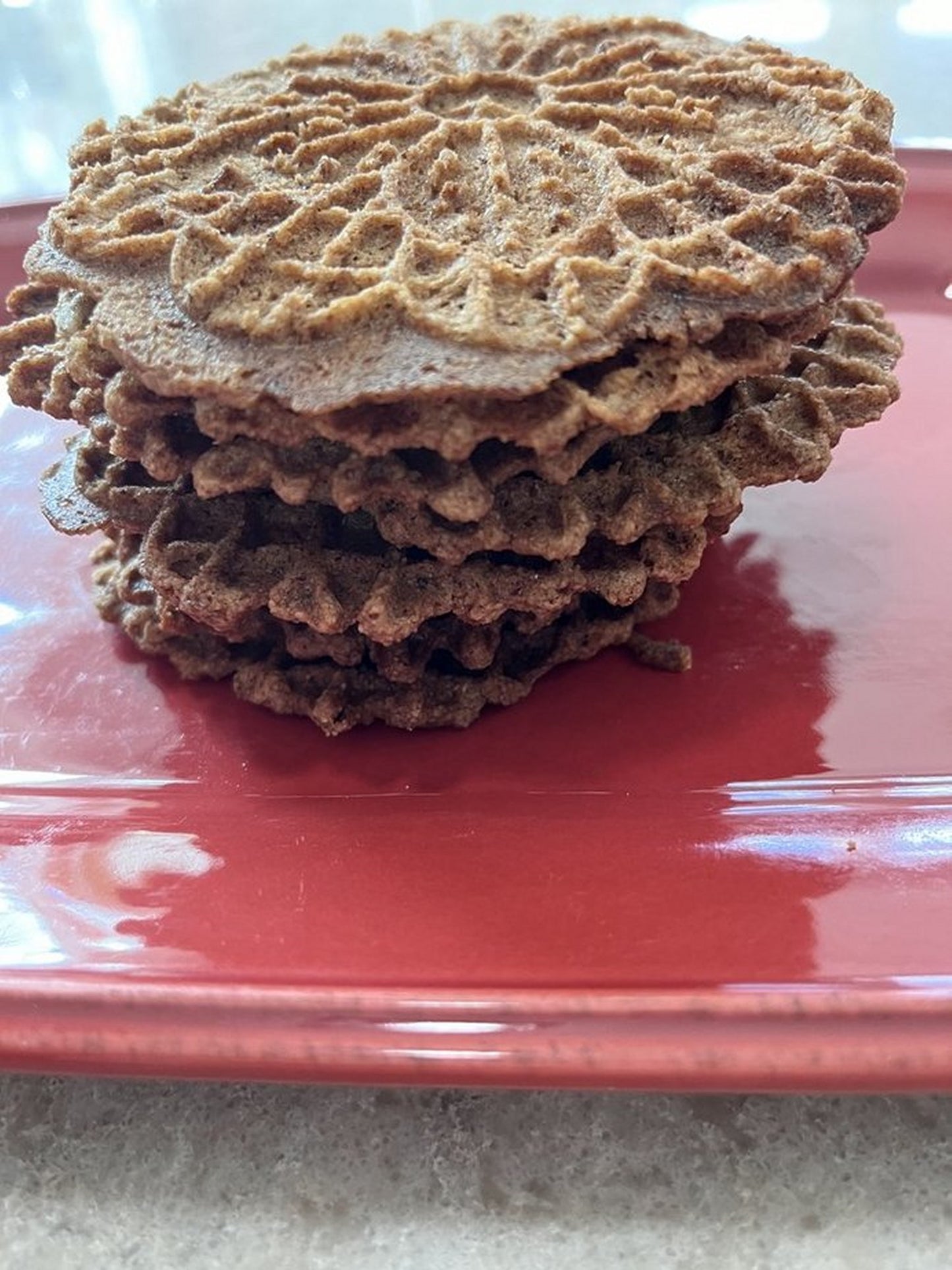 Keto Chocolate Pizzelle *Keto Waffle Cookies* 1 Net Carbs Per Serving * Diabetic Friendly * Gluten Free