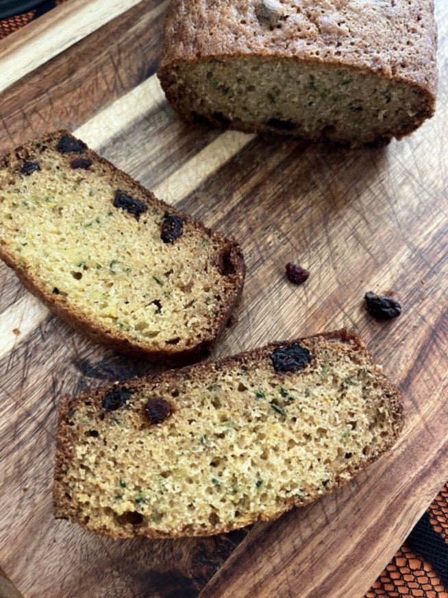 Homemade Zucchini Cranberry Bread