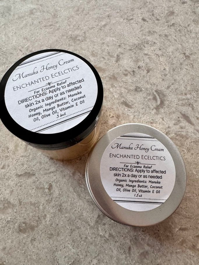 Organic Manuka Honey Cream for Eczema Relief
