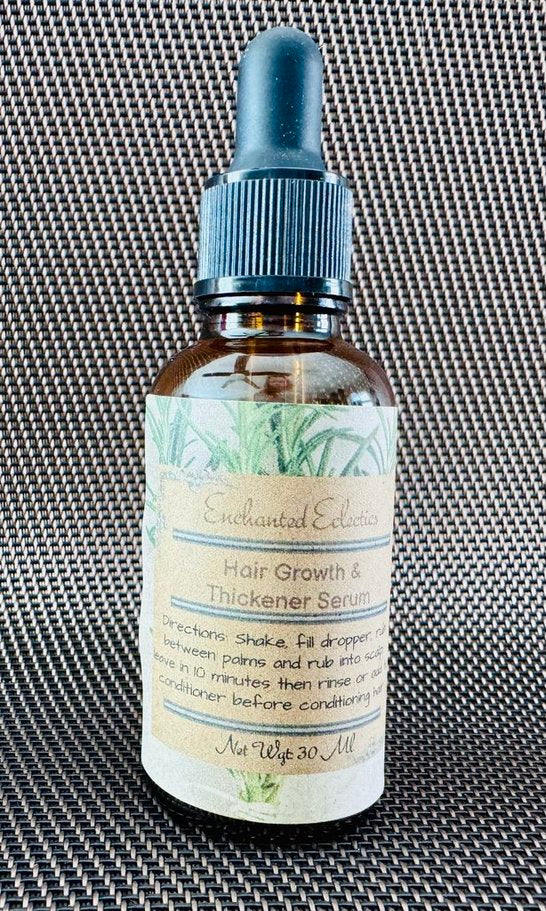 Hair Growth & Hair Thickening Serum * Organic Ingredients * No Parabens or Sulfates