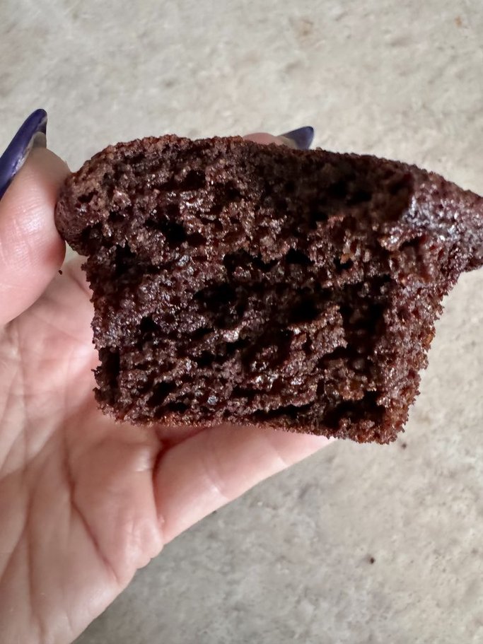 Keto Chocolate Chocolate Chip Muffins * Moist, Light & very low carbs * Also gluten free & diabetic friendly