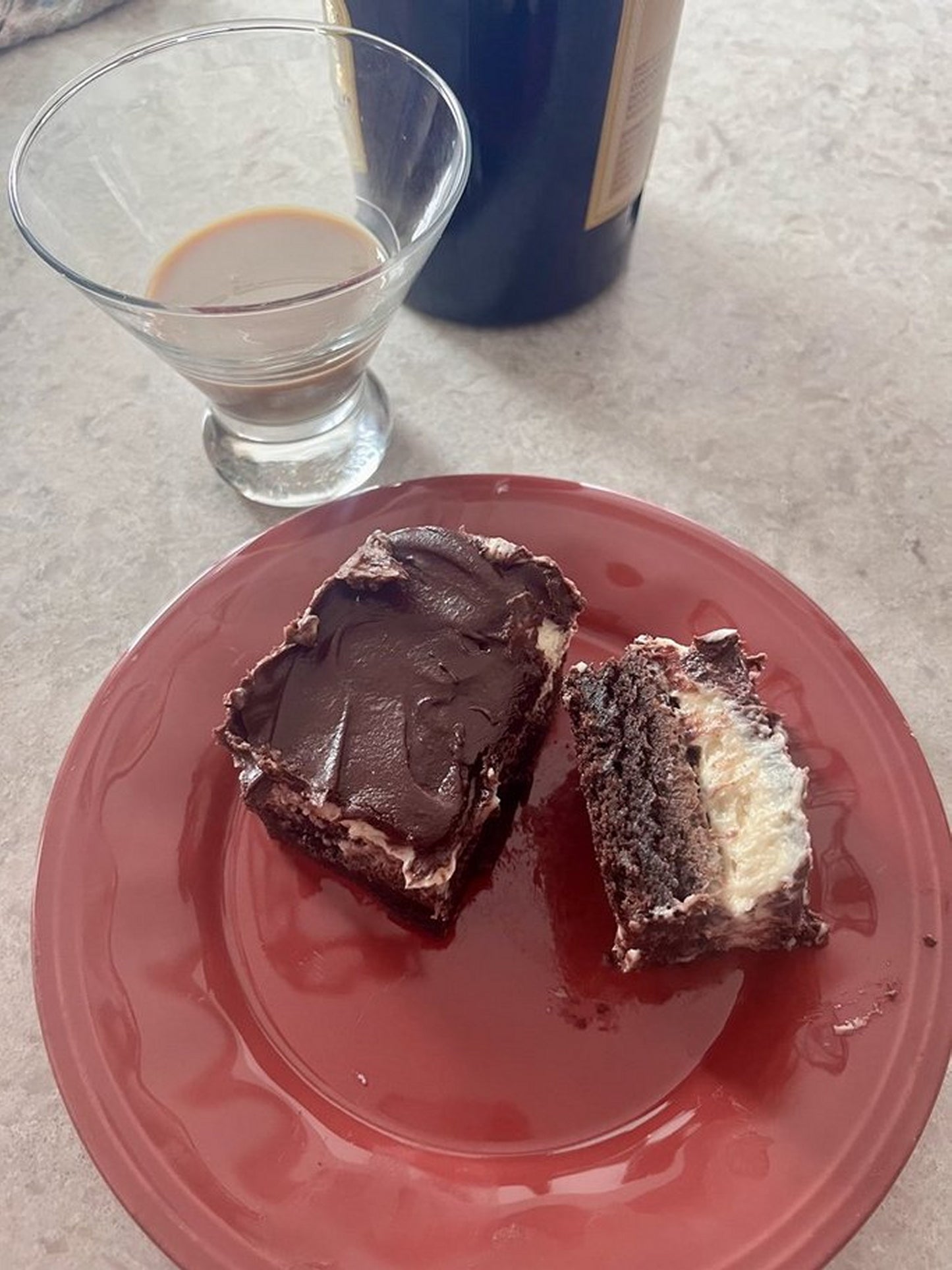 Irish Cream Brownies - Bailey's Irish Cream Brownies