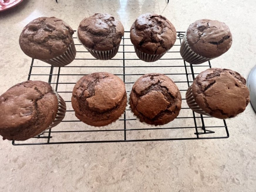 Double Dark Chocolate Muffins * Super Moist & Delicious *