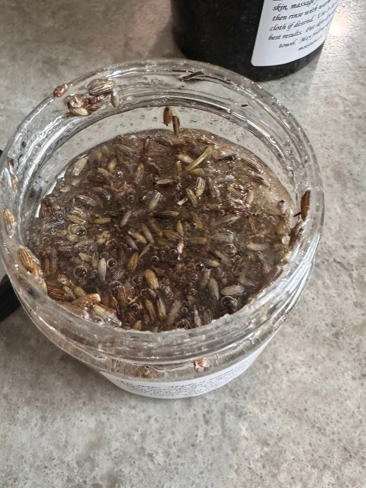 Soothing Lavender & Aloe Facial Scrub *Organic and Vegan Ingredients