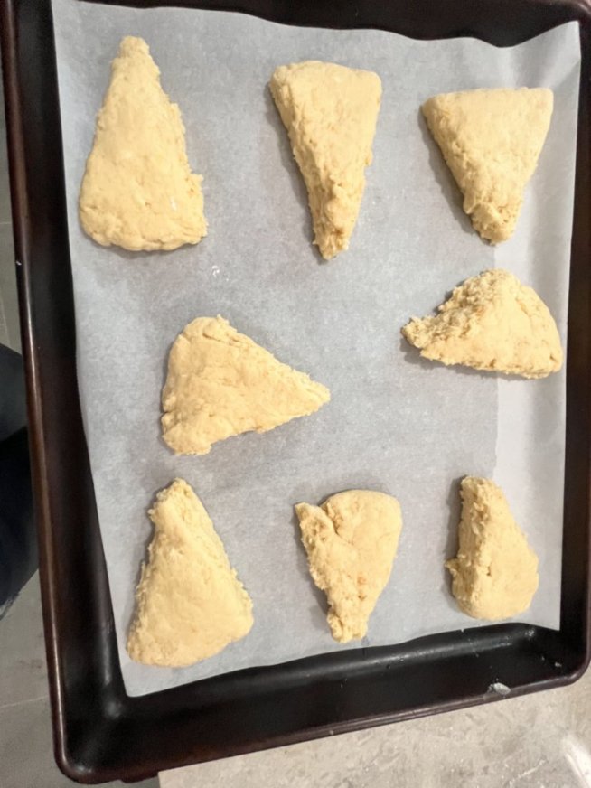 Orange Scones with Vanilla Orange Glaze
