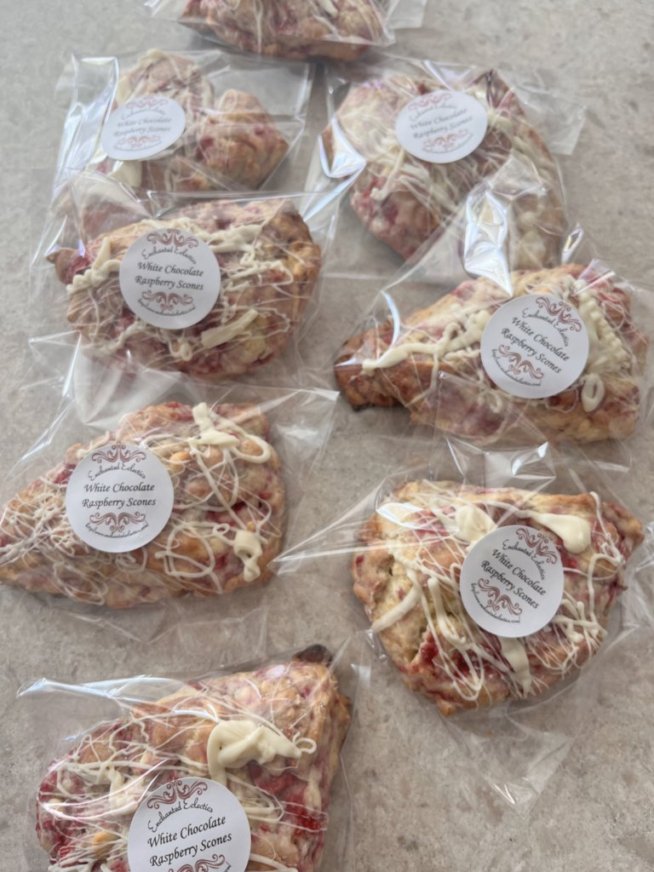 Delicious Raspberry White Chocolate Scones