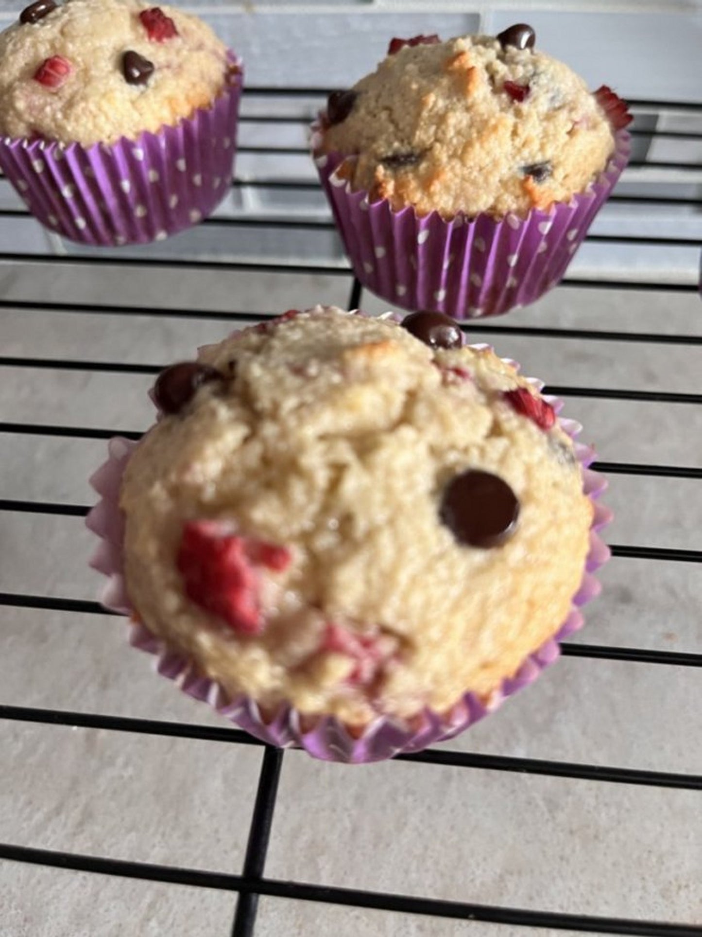 Keto Lemon Raspberry Chocolate Chip Muffins * Gluten Free * Diabetic Friendly