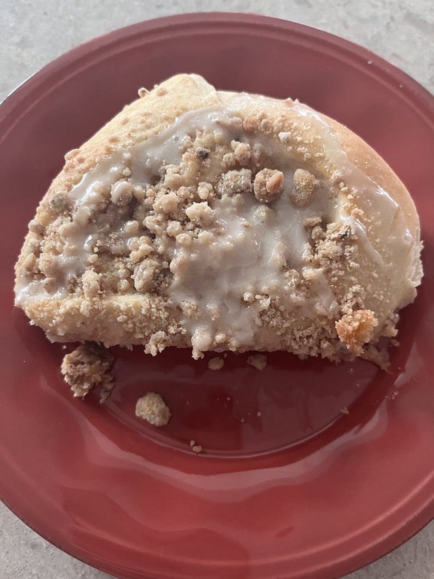 Cinnamon Streusel Topped Jumbo Peach Buns
